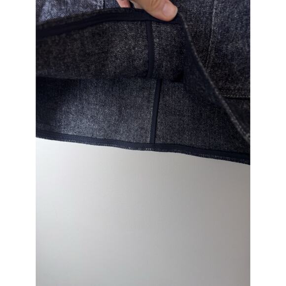 LVIR LA Project Mélange Denim Mini Skirt Blue Sz M Zip Fly Mid Wash Pockets NWT - Picture 11 of 15